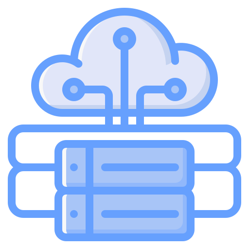 Cloud hosting, cloud, database, cloud storage, computing icon